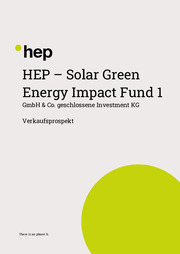 HEP – Solar Green Energy Impact Fund 1